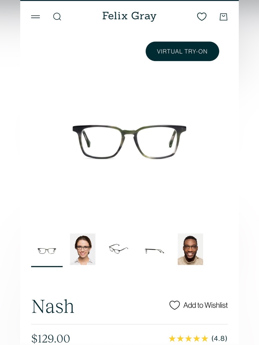 Felix Gray Nash- women’s computer Glasses – Subtle Translucent Frame